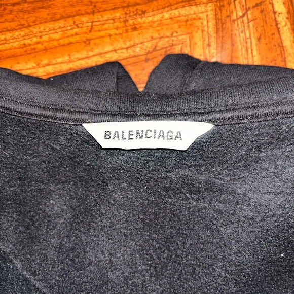 Balenciaga Hoodie - Black, Size: S, Unisex *Please read description* - Picture 3 of 12